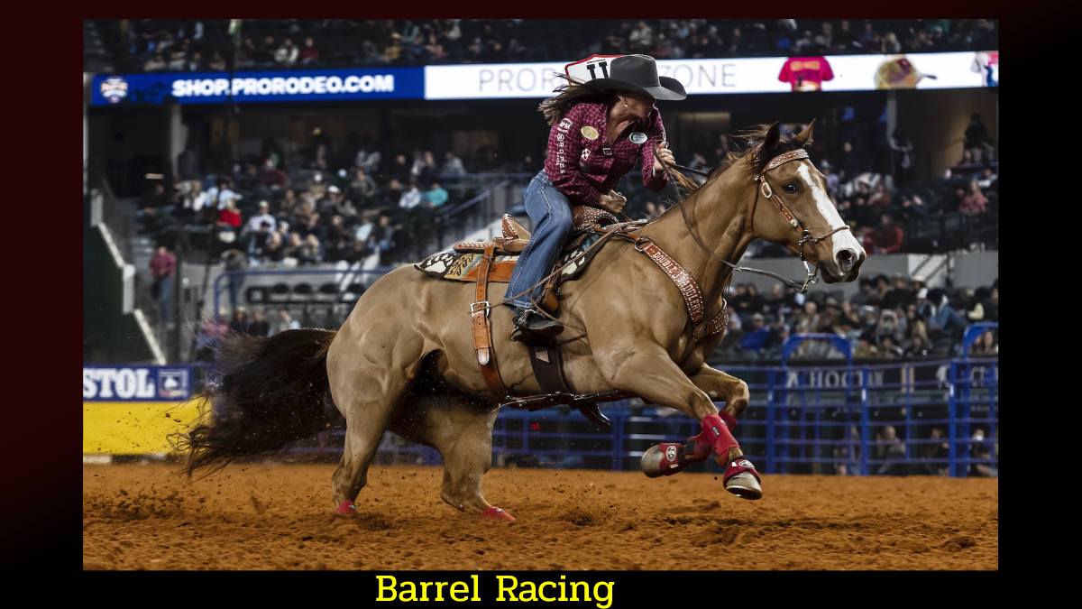 Barrel racing at NFR 2023